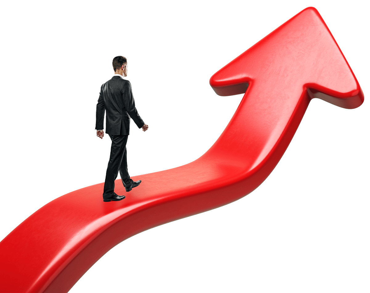 Business growth and career success illustration